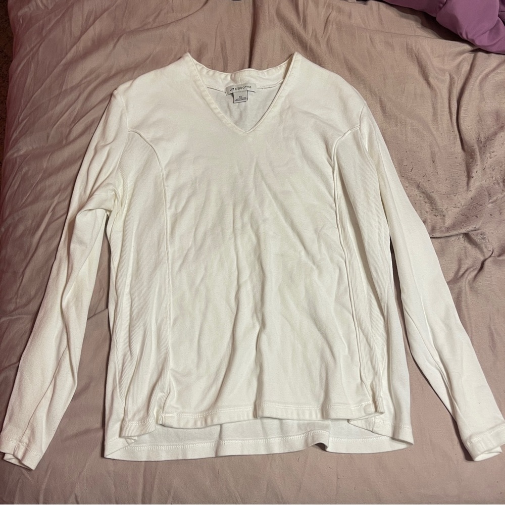 Liz Claiborne White blouse